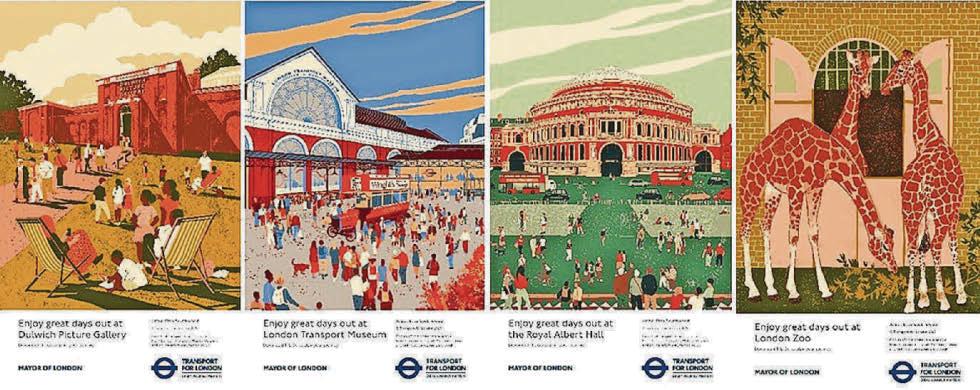New Underground posters celebrate iconic cultural venues