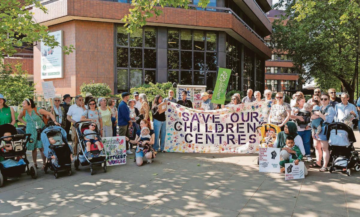 Campaigners seek legal action over children's centre closures