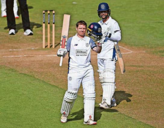Brown's century denies Durham as they eye big win