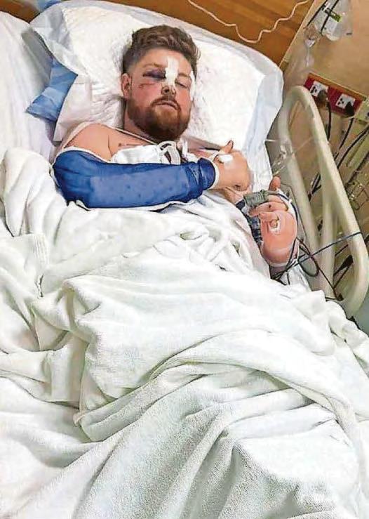 Soldier clung to ledge of waterfall for hours after slip taking pic