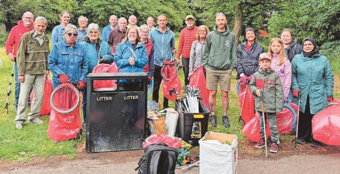 Volunteers make tidy work of cleaning parks and green areas