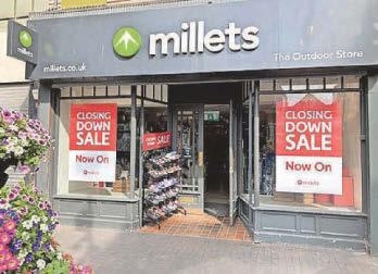 Another blow for town centre as Millets closure is announced