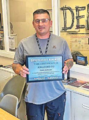 Charity worker's award