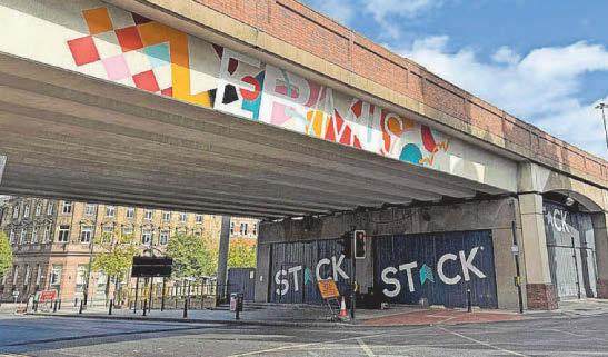 Striking new art in heart of town gets thumbs-up from mayor