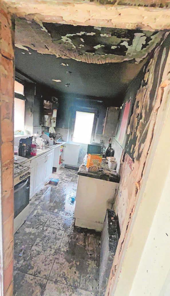 I left to pick my son up ... then got a call to say my house was on fire