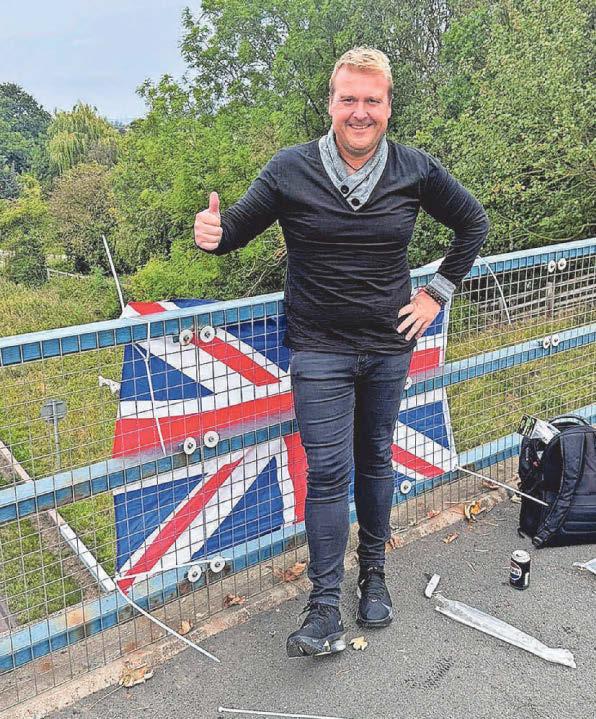 Man who put up flags demands their return
