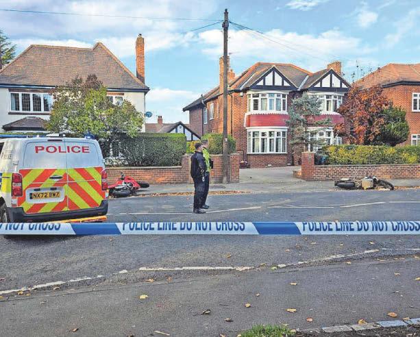 Rider seriously hurt as two arrested after crash