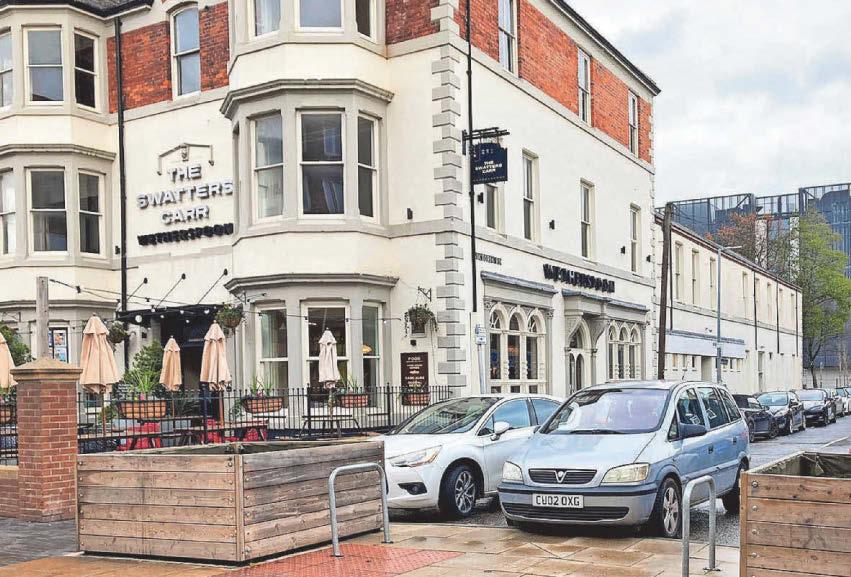 Pedestrian area at pub could be built by summer