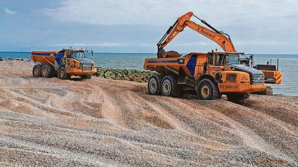 Coastal protection works get under way