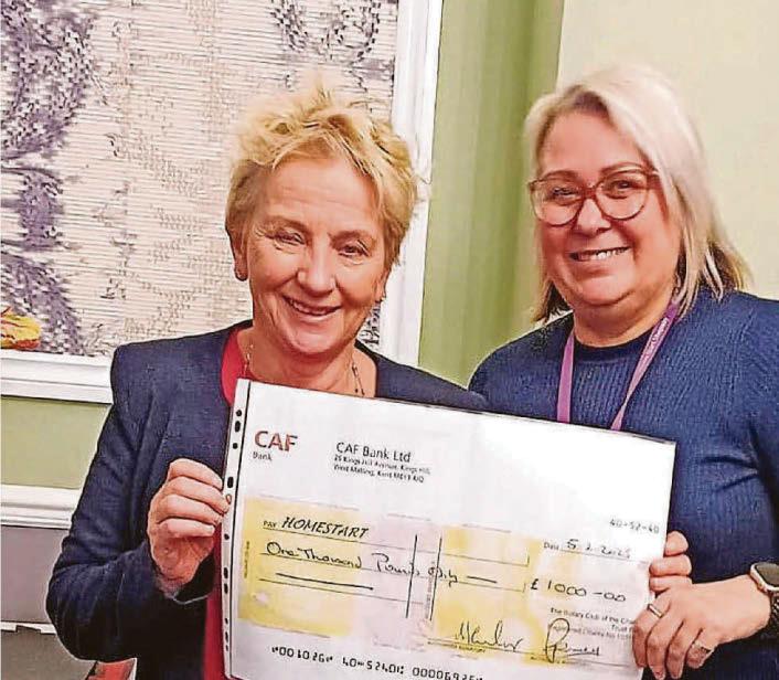 Community support service gets boost from Rotary club