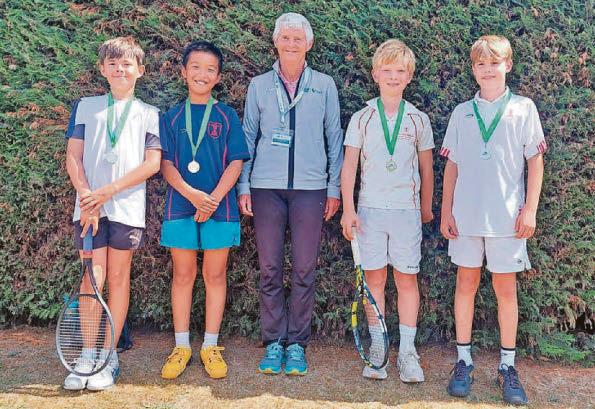 Talented young tennis players court success in schools finals