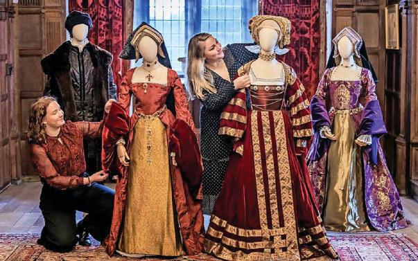 Wolf Hall costumes on display at Hever Castle