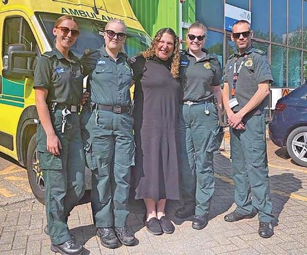 Sevda meets team who saved her