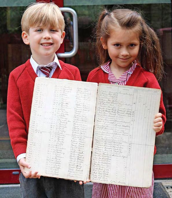 Pupils enjoy lesson in school's history