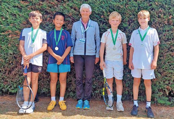 Talented young tennis players court success in schools finals