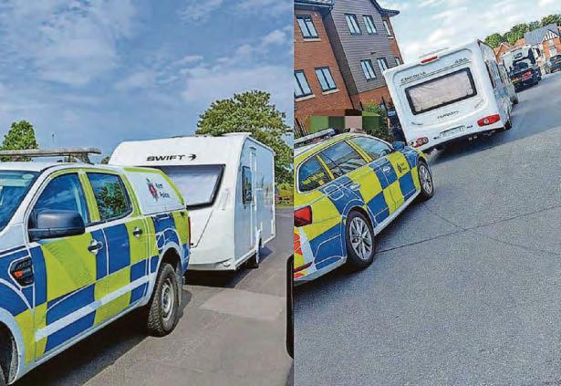 Five suspected stolen caravans are recovered