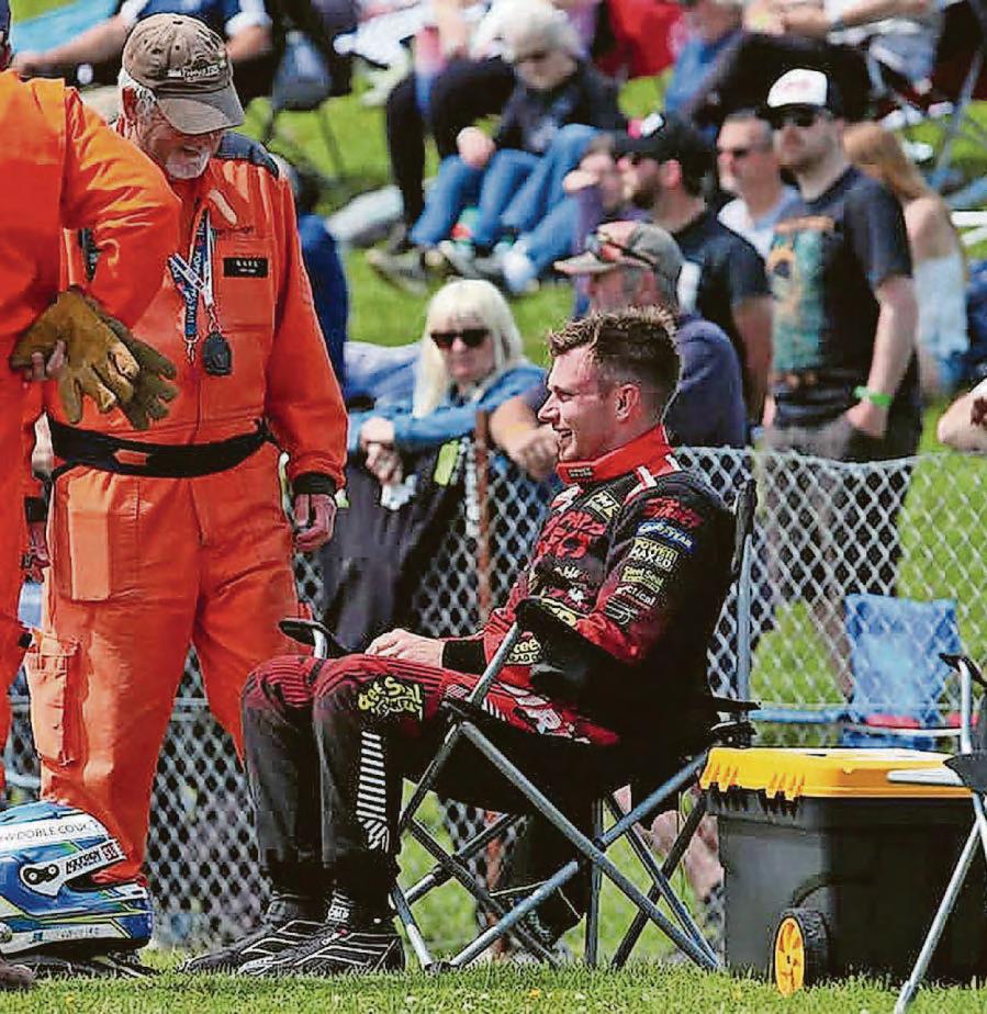 Thruxton frustration for Doble