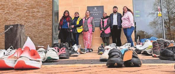 Shoes 'tell the stories of children wanting to learn, play and be included'