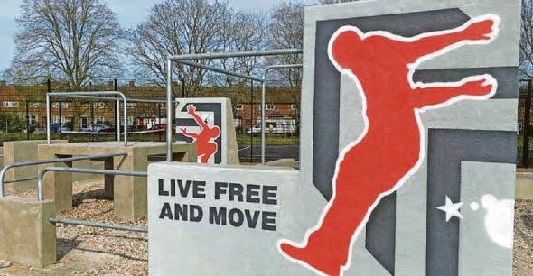 Park opens teen parkour track as part of revamp