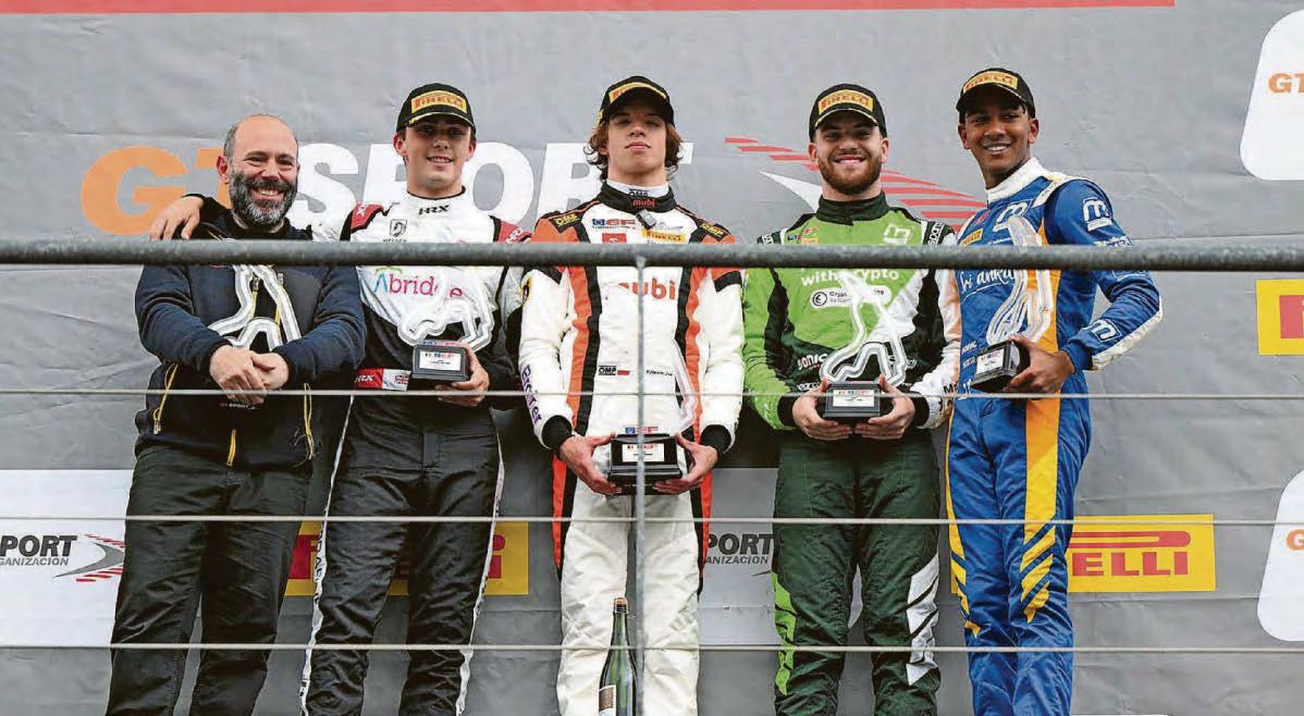 Pearson battles his way to another podium place at Spa
