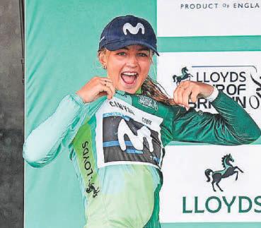 Teenager Ferguson takes stage and overall lead in Tour of Britain Women