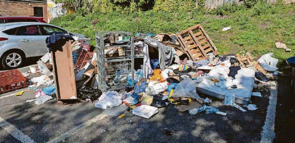 Vermin, overflowing bins and 'nasty things' blight car park