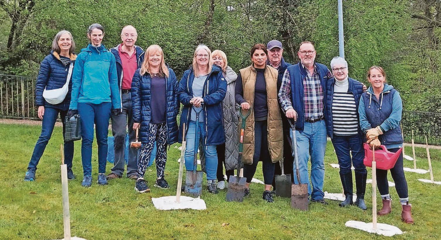 Volunteers dig in for green vision at Paisley's hospital