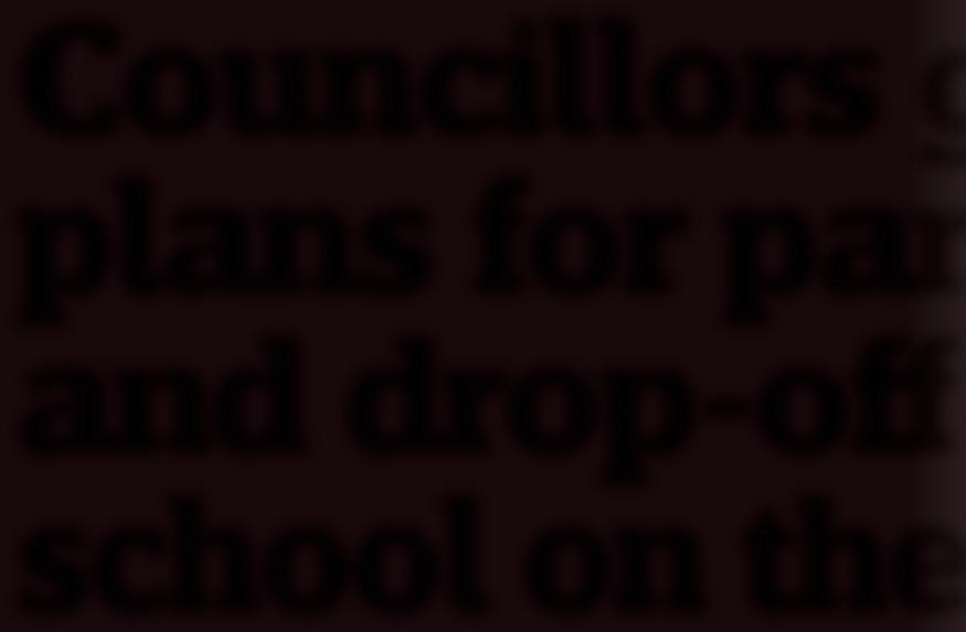 Councillors get plans for parking and drop-off at school on the road