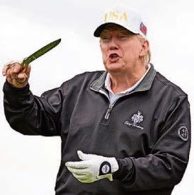 Trump's farewell to UK so he can 'put out fires'