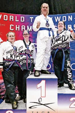 Top trio fight their way to medal glory at World Taekwon-do competition