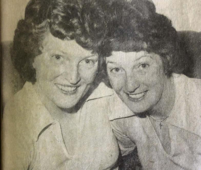 Twin sisters reunited