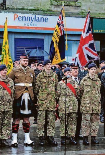 People of all ages honour fallen