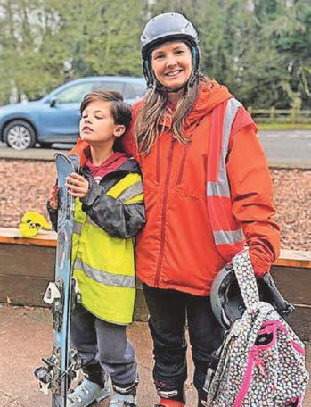 'I never thought Harley could enjoy sports like skiing'