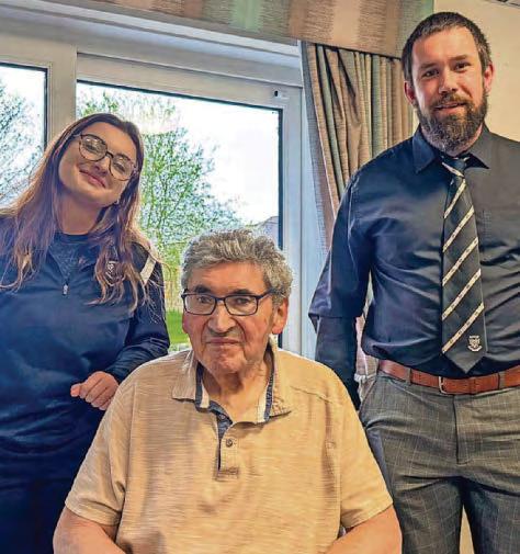 Rugby days rekindled for Roy as club heroes pay him a special visit