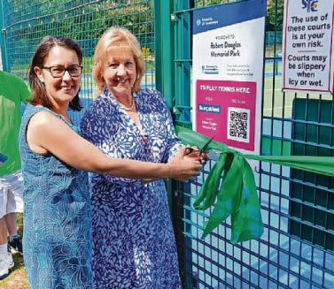 Scone tennis courts open after £50k refurb