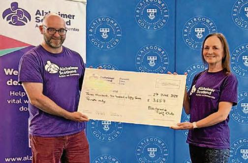 Maggie tees off on a charity challenge in memory of mum