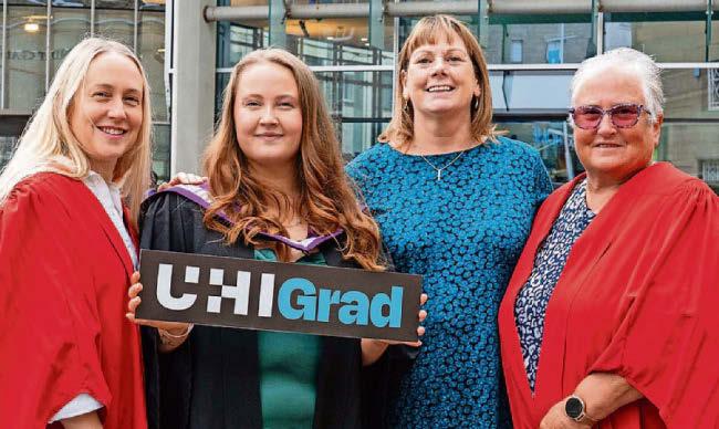 Kayleigh follows a family tradition by graduating at UHI