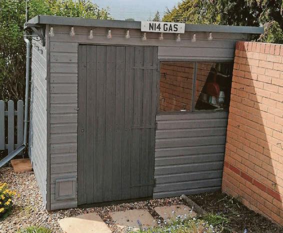'Pride of place' Banned plate on show in garden