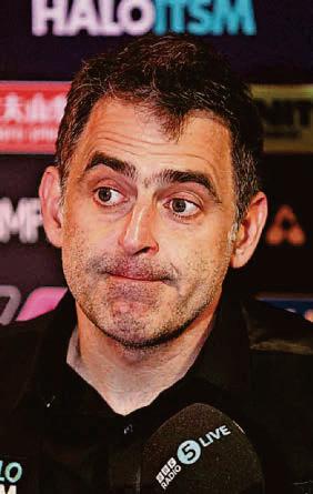 Snooker I was a bit scared about playing again, admits Ronnie