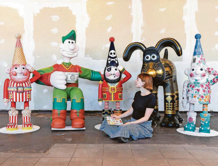 Norbot unleashed First glimpse of statues for new Gromit trail