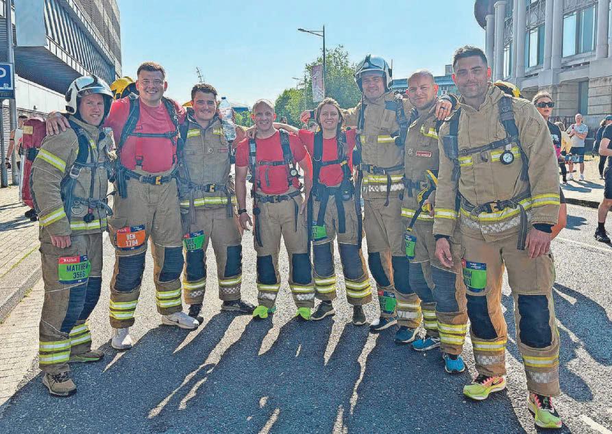 Fitting tribute Firefighters will run 10K in full kit to honour colleague