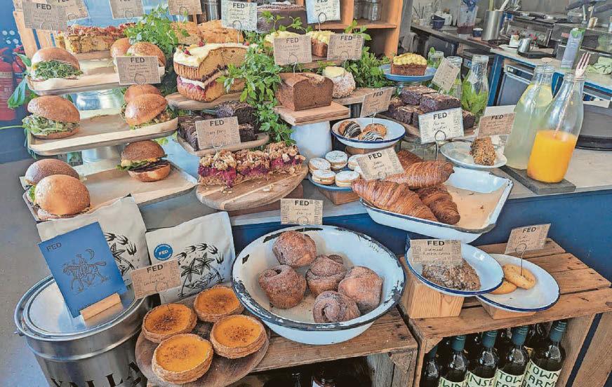 Well fed and watered at Fed - ideal on a hot day