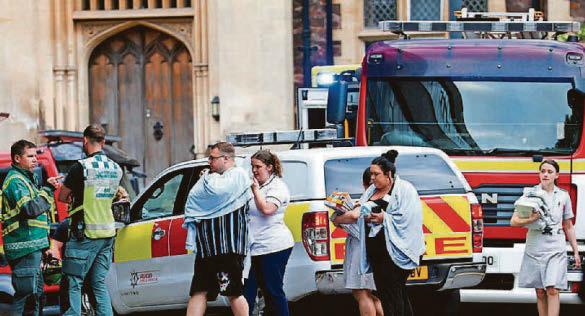 Hospital blaze Bosses praise staff for quick response during 'stressful' time