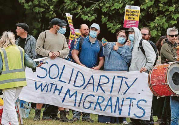 'Peaceful' demo No arrests made as 50 take part in 'national strike'