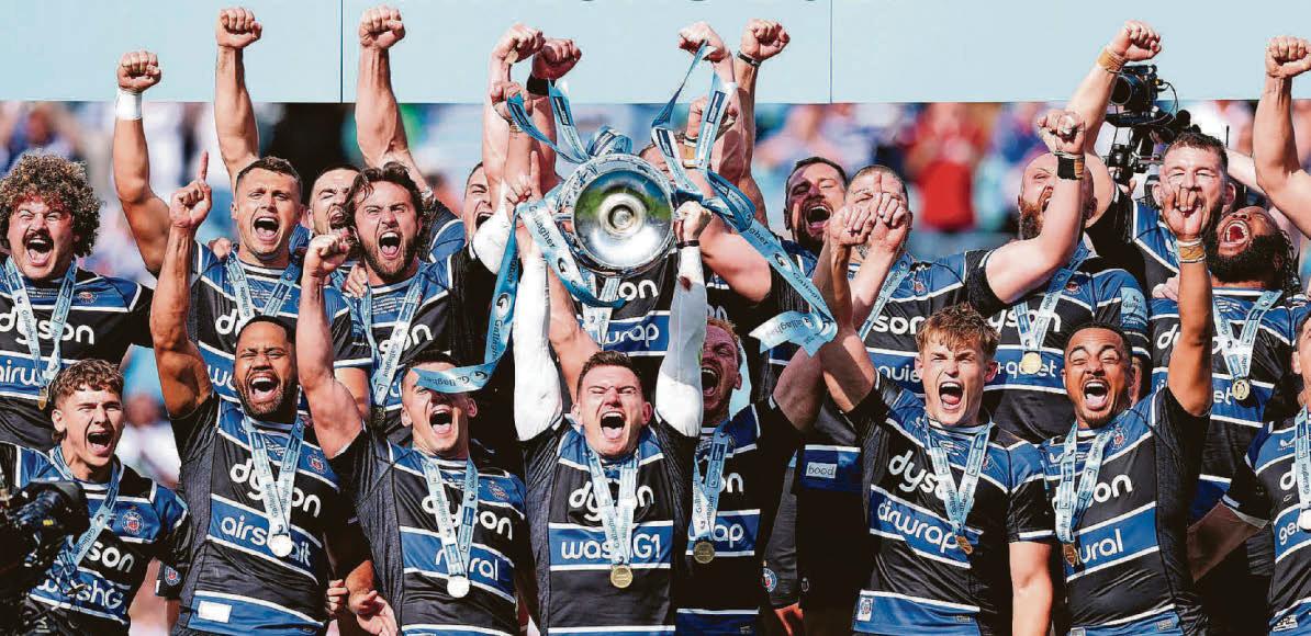 Rugby Brilliant Bath survive tense finish to secure Premiership crown