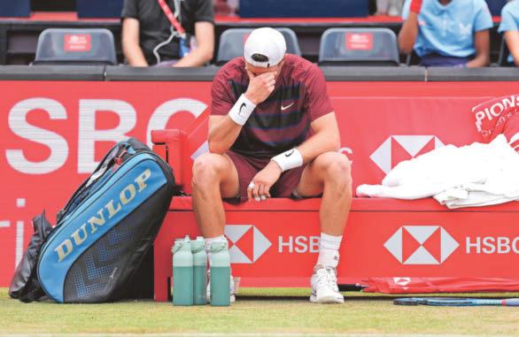 Tennis Draper admits he hadn't 'felt good all week' after defeat
