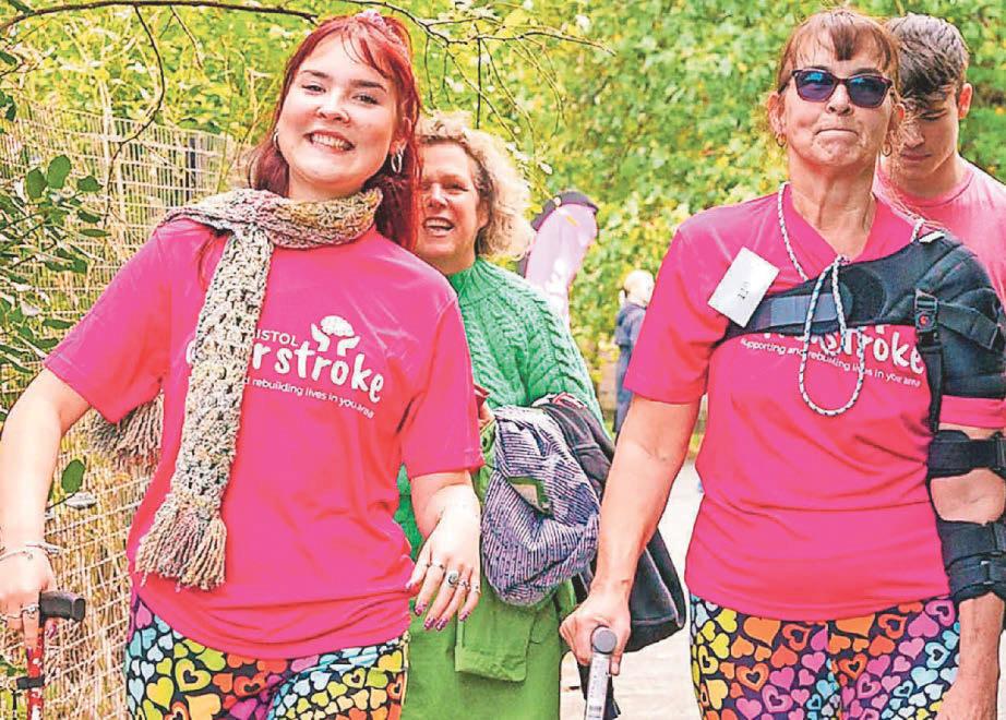 Positive steps Stroke victim Rachel eyes six-mile charity walk target