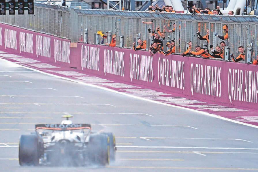 Formula One Piastri penalty helps Norris win first British Grand Prix