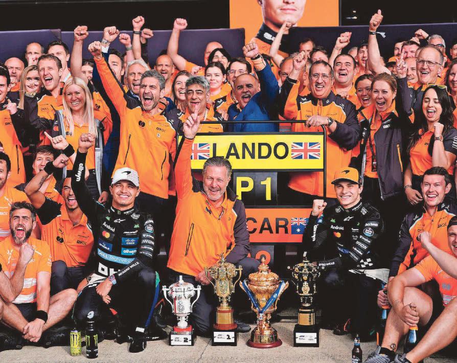 Formula One Lando in dreamland after his 'special' Silverstone win