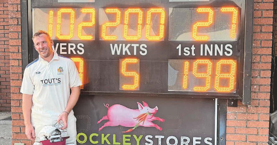 Cricket Big-hitting Mitch blasts brilliant century as Cleeve reach semi-finals